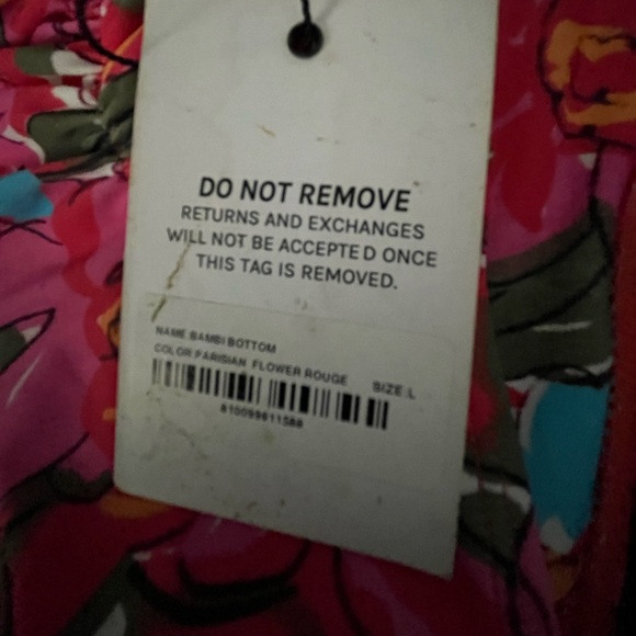 Miaou bambi bikini bottoms size Large NWT bottoms only •Parisian flower rogue - Picture 6 of 12